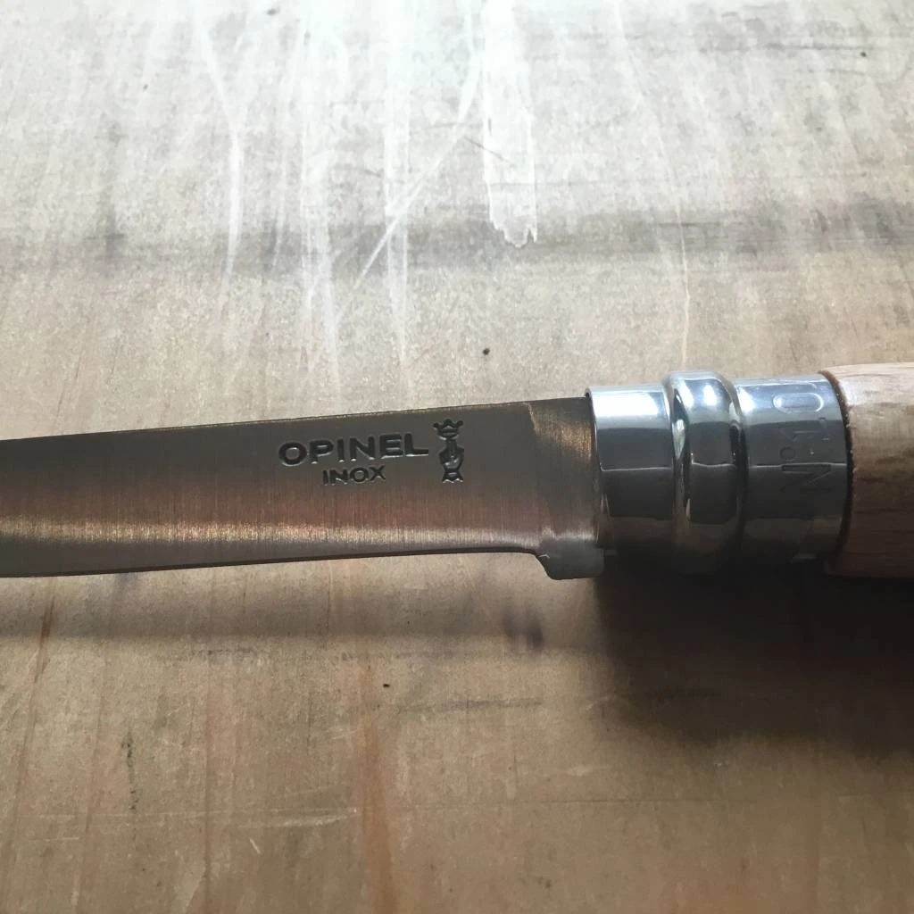 Outlet 👏 Opinel #10 Slim Folding Knife - Stainless 👏 4 Opinel #10 Slim Folding Knife - Stainless