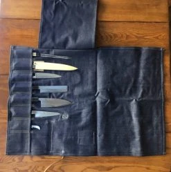 Ubi-IND Blue Denim Knife Roll