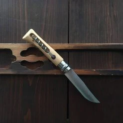 Brand new 😀 Opinel #10 Folding Knife - W/ Corkscrew - Stainless 🤩 7 Opinel #10 Folding Knife - W/ Corkscrew - Stainless