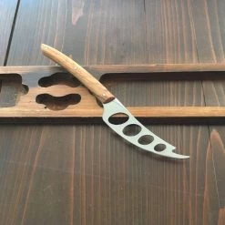 Néron 'Le Thiers' 11cm Cheese Knife Olive Handle Table | Steak