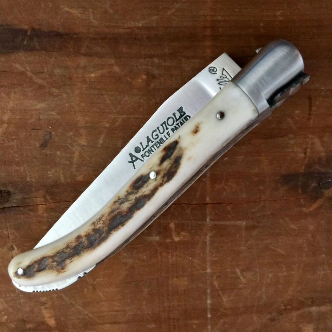 Wholesale ๐ Fontenille Pataud 'Laguiole XS' 9cm - Stag - Lockback ๐ 9 Fontenille Pataud 'Laguiole XS' 9cm - Stag - Lockback