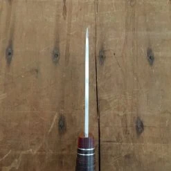 Pallares Drop Point 12cm Fixed Blade 'N. 3' Carbon - Stacked Leather Handle W/ Sheath